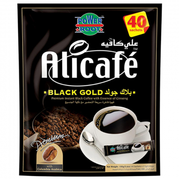 پودر قهوه فوری Black Gold علی کافه 40 عددی